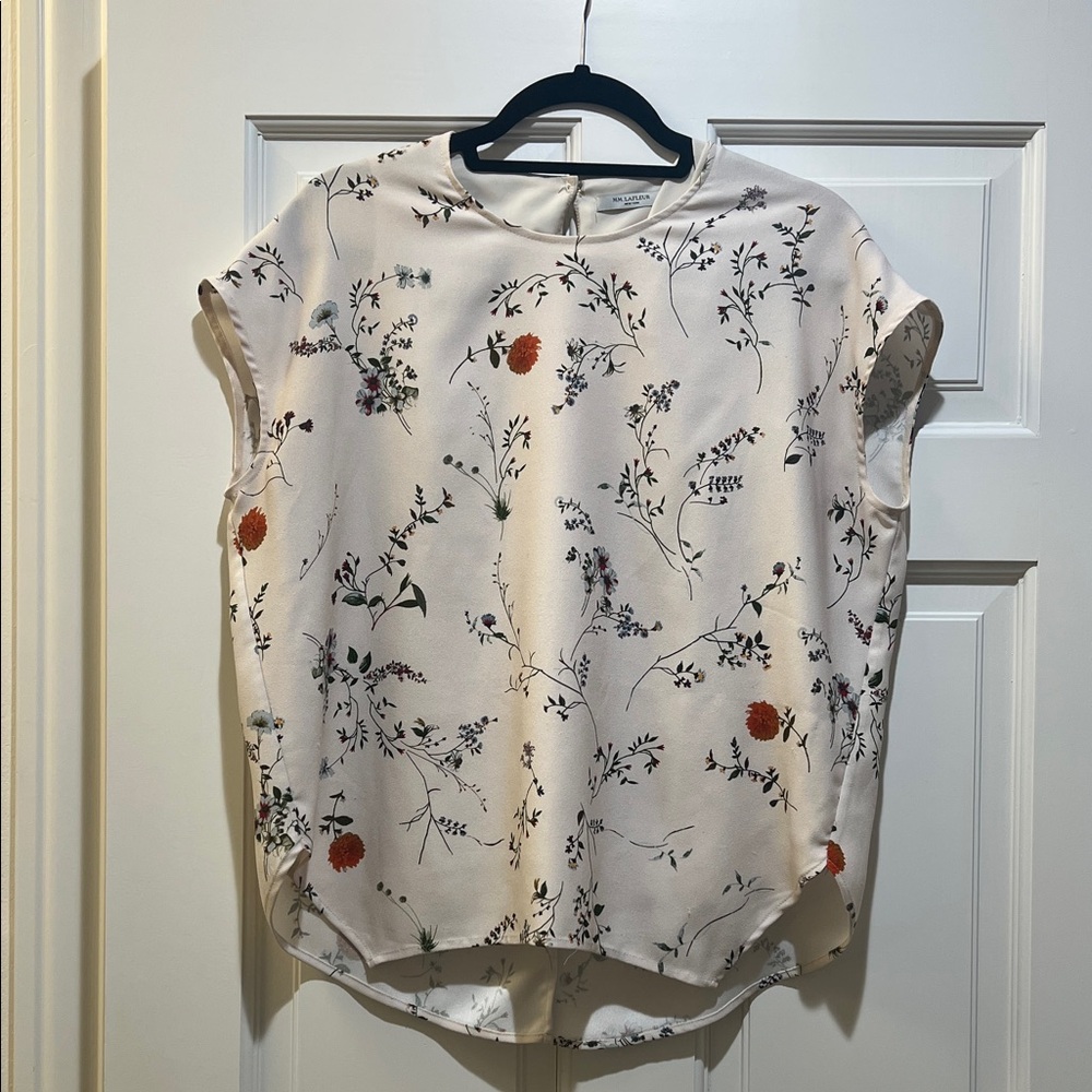 MM Lafleur Cream Floral Blouse
